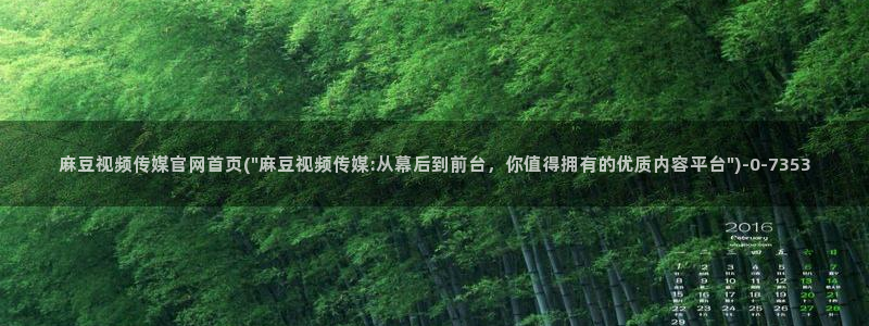 麻豆传媒官网最新：麻豆视频传媒官网首页(\